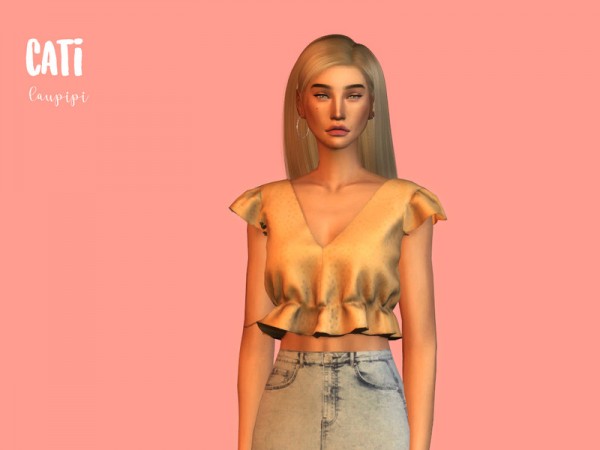  The Sims Resource: Cati  Top by laupipi