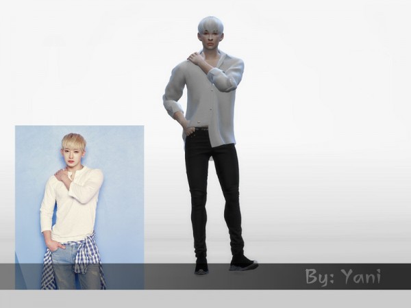  The Sims Resource: Wonho pose pack by YaniSim