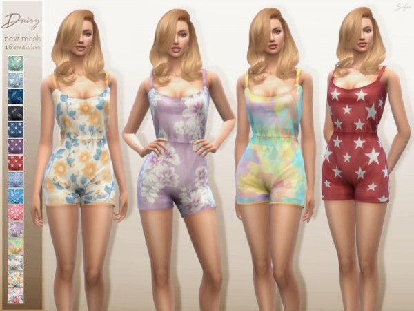  The Sims Resource: Daisy Playsuit by Sifix