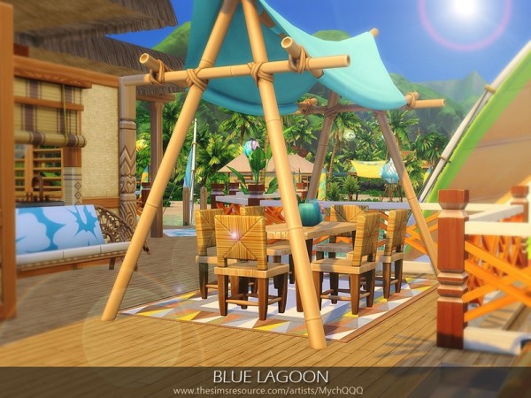  The Sims Resource: Blue Lagoon House by MychQQQ