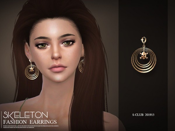  The Sims Resource: Earrings 201915 by S Club