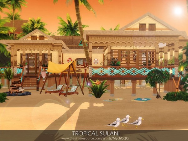  The Sims Resource: Tropical Sulani House by MychQQQ