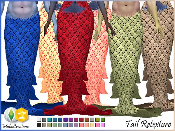  The Sims Resource: Scale Top   Tail by MahoCreations