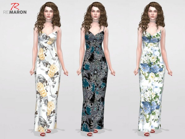  The Sims Resource: Dress Floral for women by remaron