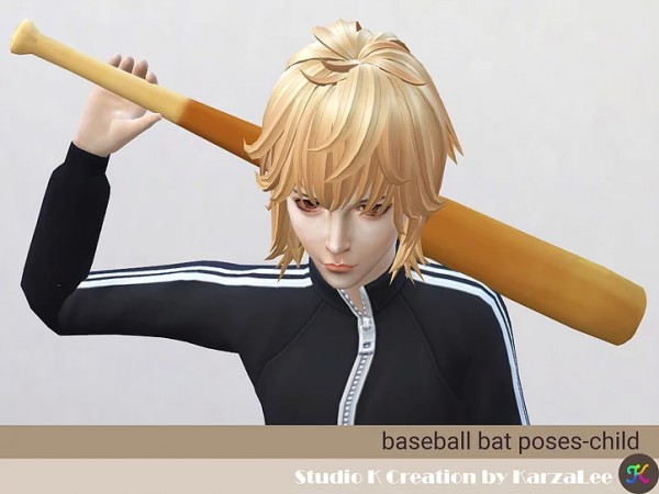 Studio K Creation: Baseball bat and poses