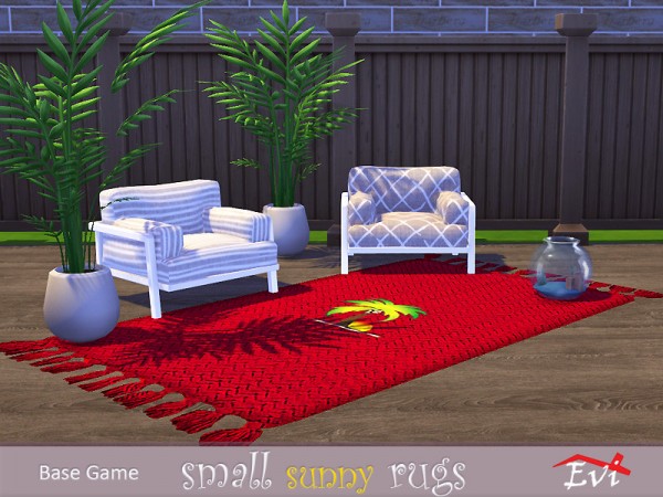  The Sims Resource: Small sunny rugs by evi