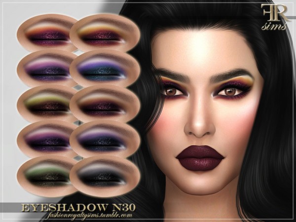  The Sims Resource: Eyeshadow N30 by FashionRoyaltySims