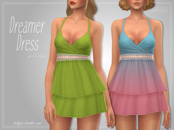  The Sims Resource: Dreamer Dress by Trillyke
