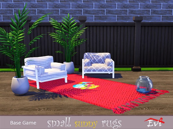 The Sims Resource: Small sunny rugs by evi