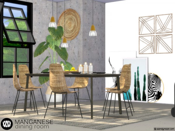  The Sims Resource: Manganese Dining Room by wondymoon