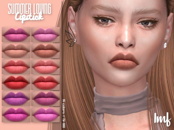  The Sims Resource: Summer Loving Lipstick N.188 by IzzieMcFire