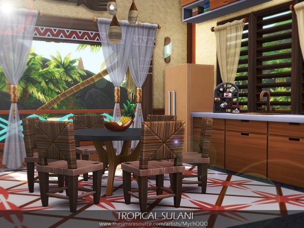  The Sims Resource: Tropical Sulani House by MychQQQ