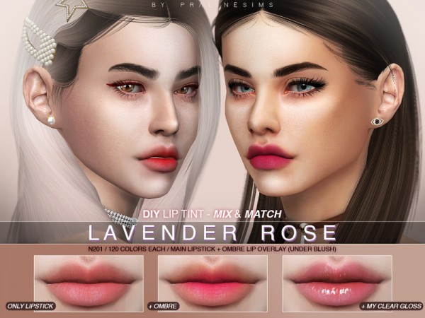  The Sims Resource: Lavender Rose DIY Lipstick N201 by Pralinesims