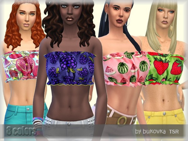  The Sims Resource: Top Frill by bukovka