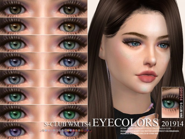  The Sims Resource: Eyecolors 201914 by S Club