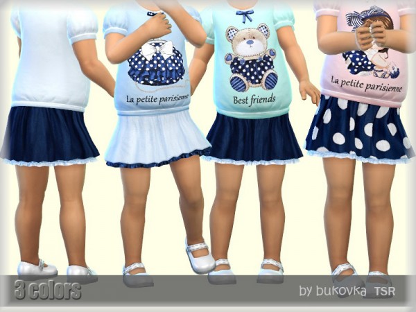  The Sims Resource: Skirt Parisian by bukovka