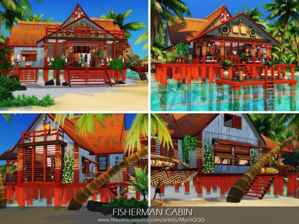  The Sims Resource: Fisherman Cabin by MychQQQ