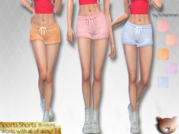  The Sims Resource: Sport Shorts by turksimmer