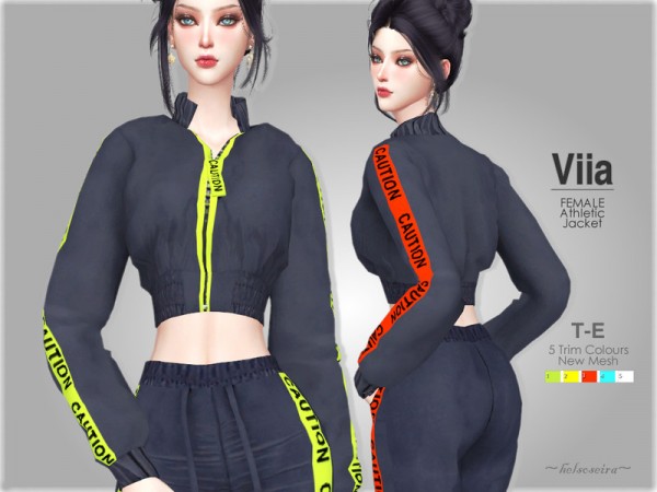  The Sims Resource: VIIA   Athletic Jacket and Track Pants by Helsoseira