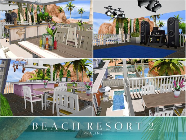  The Sims Resource: Beach Resort 2 by Pralinesims