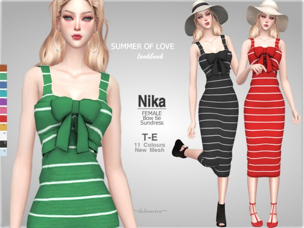  The Sims Resource: Nika Sundress by Helsoseira