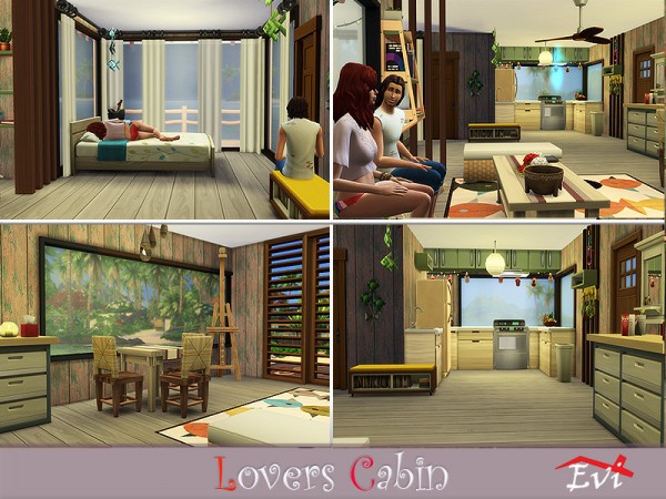  The Sims Resource: Lovers Cabin by evi