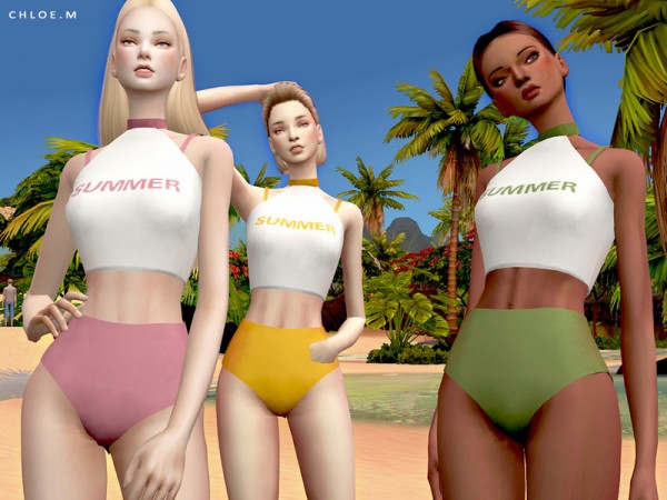  The Sims Resource: Swimsuit FM by ChloeMMM