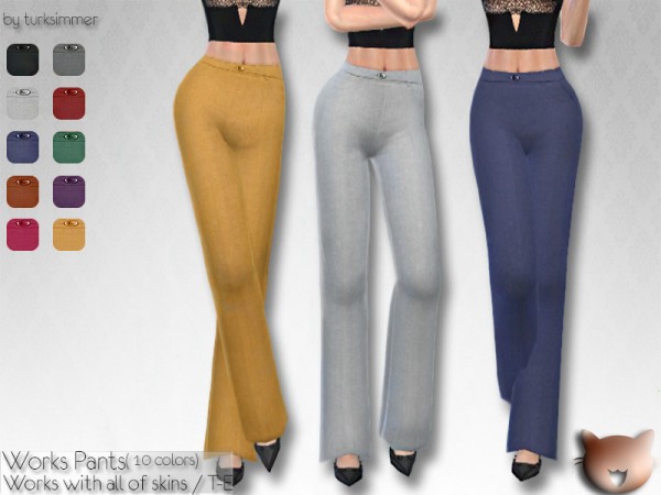  The Sims Resource: Work Pants by turksimmer