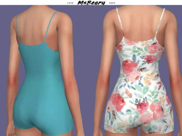 The Sims Resource: Front Cut Romper by MsBeary