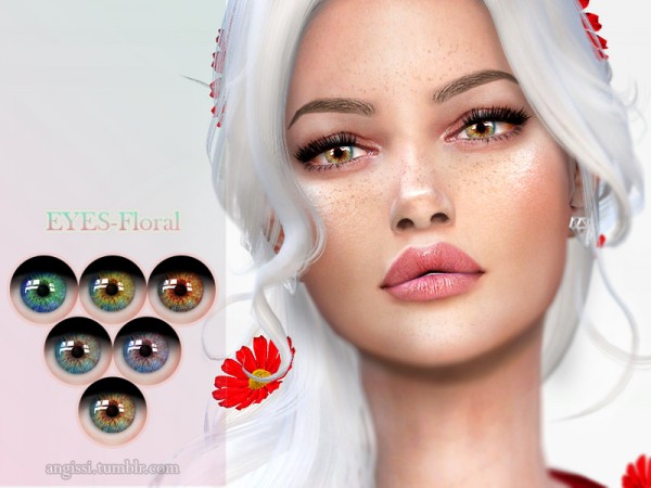  The Sims Resource: Eyes Floral by ANGISSI