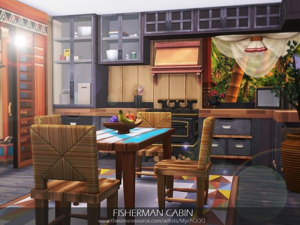  The Sims Resource: Fisherman Cabin by MychQQQ
