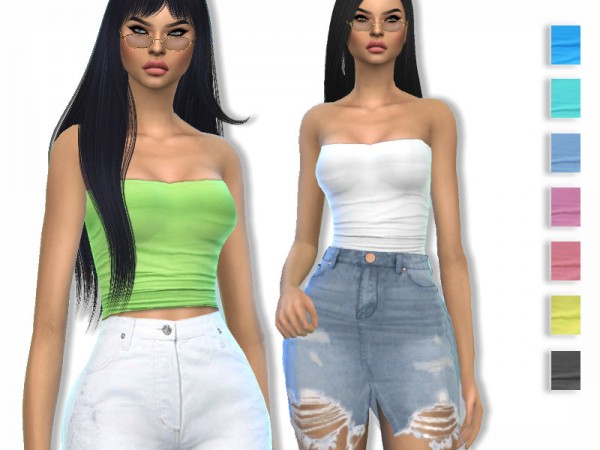  The Sims Resource: Summer Tube Top by Puresim