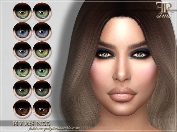  The Sims Resource: Eyes N55 by FashionRoyaltySims