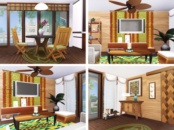  The Sims Resource: Ula Beach Cabin by Rirann