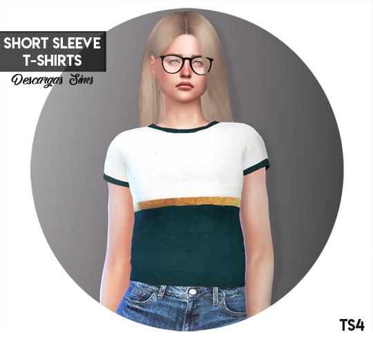  Descargas Sims: Short Sleeve T Shirts