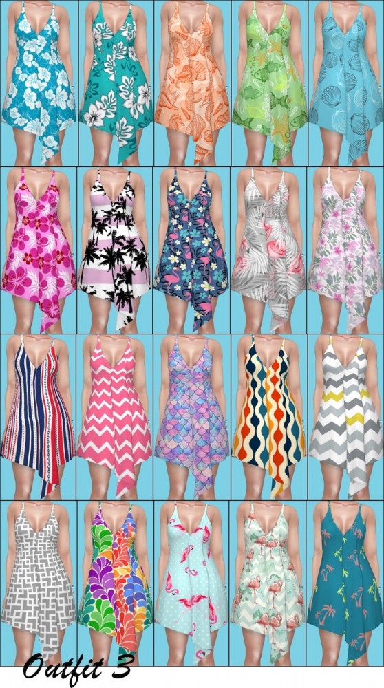  Annett`s Sims 4 Welt: Island Living Outfits   Recolors