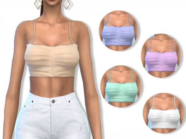  The Sims Resource: Ruched Bralette by Puresim