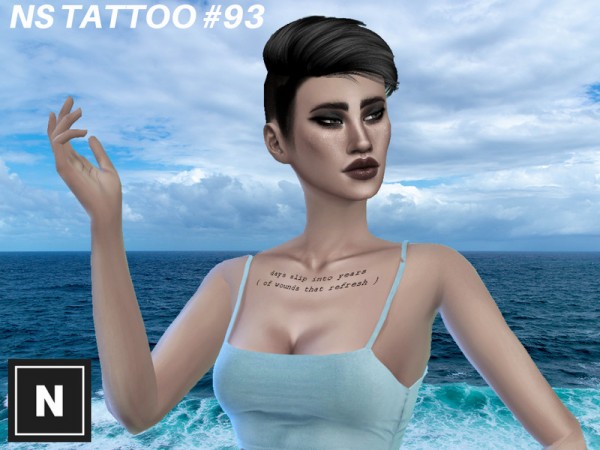  The Sims Resource: Tattoo 93   Set Cryptid by networksims