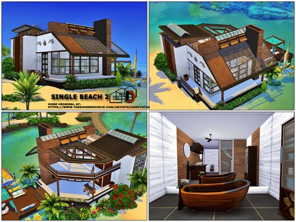  The Sims Resource: Single Beach House 2 by Danuta720