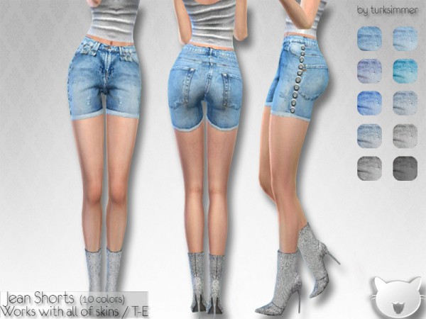  The Sims Resource: Jean Shorts by turksimmer