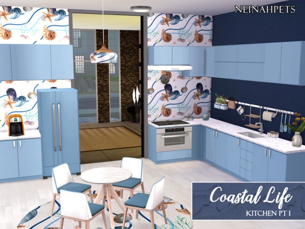  The Sims Resource: Coastal Life Kitchen Pt I by neinahpets
