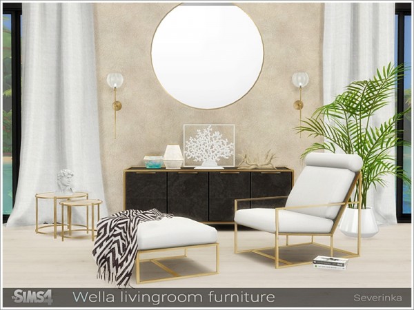  The Sims Resource: Wella livingroom furniture by Severinka