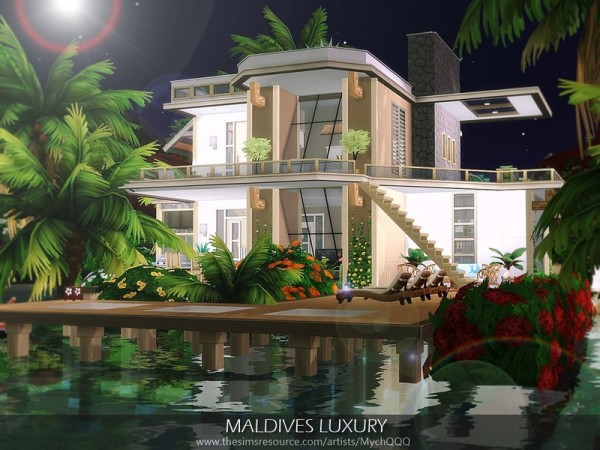  The Sims Resource: Maldives Luxury House by MychQQQ