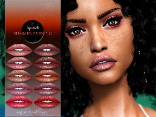  The Sims Resource: Lipstick Summer Evening by ANGISSI