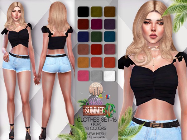  The Sims Resource: Clothes SET 16  top by busra tr