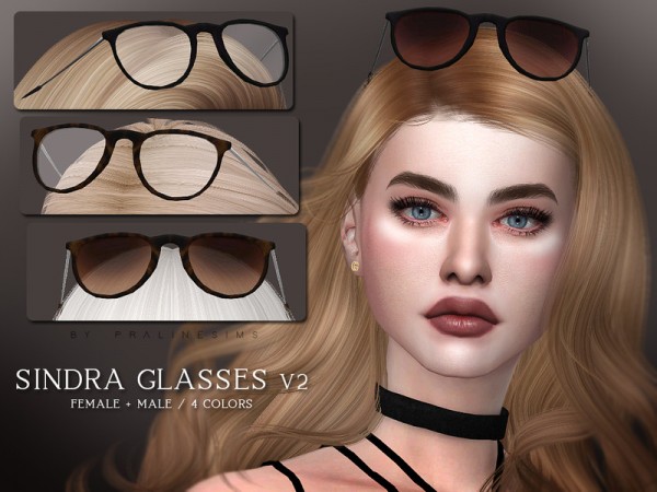  The Sims Resource: Sindra Glasses V2 by Pralinesims
