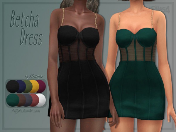  The Sims Resource: Betcha Dress by Trillyke