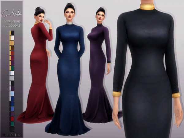  The Sims Resource: Calista Gown by Sifix