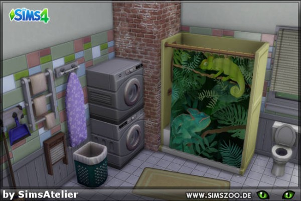  Blackys Sims 4 Zoo: Shower cabin jungle feeling 4 by SimsAtelier