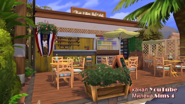  Sims 3 by Mulena: Restaurant On the road